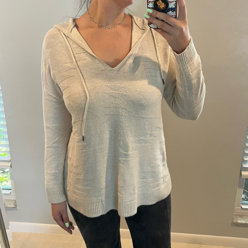 AEO Hooded Aztec Sweater